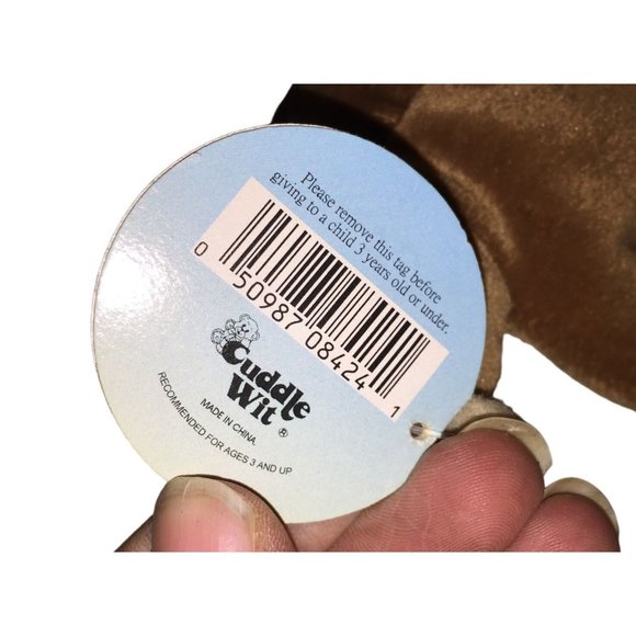 Cuddle Wit Brown and Beige Monkey Stuffed Animal Plush Toy- with tags - Picture 6 of 6